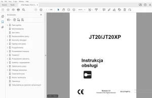 Ditch Witch JT20/JT20XP Instrukcja obsługi 053-2716 PDF