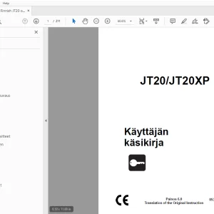 Ditch Witch JT20/JT20XP Käyttäjän käsikirja 053-2848 (FI) PDF
