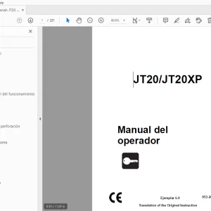 Ditch Witch JT20/JT20XP Manual del operador 053-2674 PDF