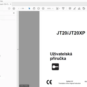 Ditch Witch JT20/JT20XP Uživatelská příručka 053-2766 PDF
