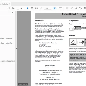 Ditch Witch JT20 Systém DrillLok uživatelská příručka 790-1105 PDF