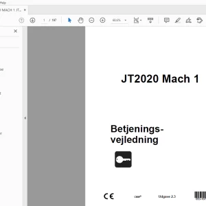 Ditch Witch JT2020 Mach 1 Betjeningsvejledning 053-1077 (DA) PDF