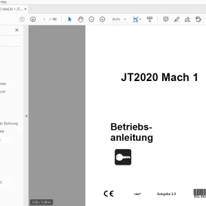 Ditch Witch JT2020 Mach 1 Betriebsanleitung 053-1030 (G) PDF