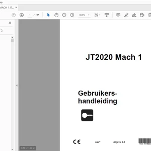 Ditch Witch JT2020 Mach 1 Gebruikershandleiding 053-1078 PDF