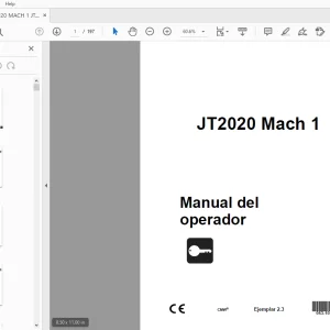 Ditch Witch JT2020 Mach 1 Manual del operador 053-1084 PDF