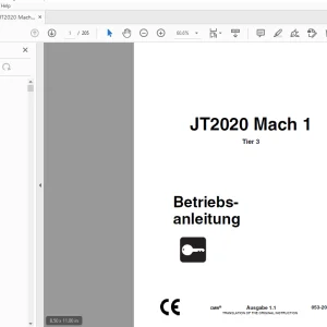 Ditch Witch JT2020 Mach 1 Tier 3 Betriebsanleitung 053-2084 PDF
