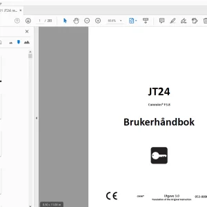 Ditch Witch JT24 Cummins F3.8 Brukerhåndbok 053-00001 PDF