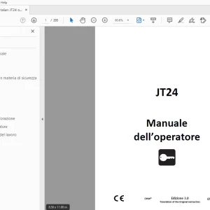 Ditch Witch JT24 Manuale dell’operatore 053-3190 (I) PDF