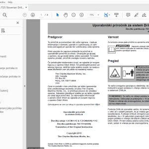 Ditch Witch JT25 DrillLok sistem Uporabniški priročnik 790-1114 PDF