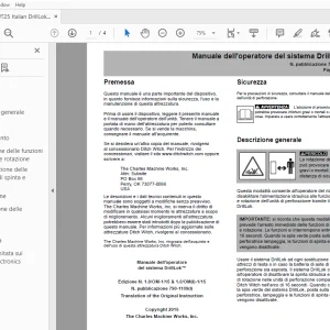 Ditch Witch JT25 DrillLok sistema Manuale dell'operatore del 790-1109 PDF
