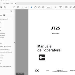 Ditch Witch JT25 Tier 3 e Tier 4i Manuale dell'operatore 053-2677(I) PDF