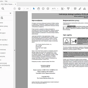 Ditch Witch JT25 Tier 4 DrillLok systemu Instrukcja obsługi 790-1112 PDF