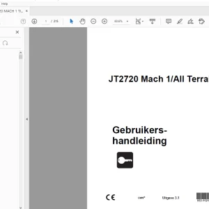 Ditch Witch JT2720 Mach 1/All Terrain Gebruikershandleiding PDF