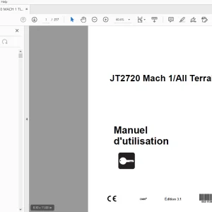 Ditch Witch JT2720 Mach 1/All Terrain Manuel d'utilisation PDF