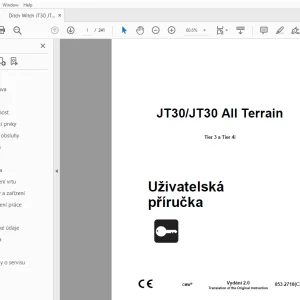 Ditch Witch JT30/JT30 All Terrain Tier 3 a Tier 4i Uživatelská příručka PDF