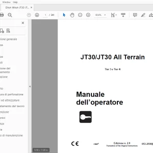 Ditch Witch JT30/JT30 All Terrain Manuale dell’operatore PDF