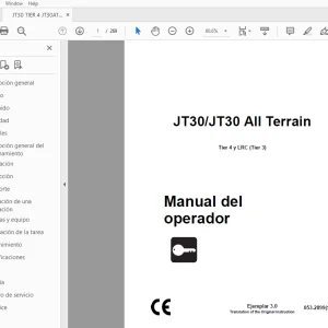Ditch Witch JT30/JT30 All Terrain Tier 4 y LRC (Tier 3) Manual del operador PDF