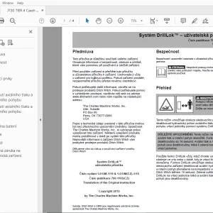 Ditch Witch JT30 Tier 4 DrillLok uživatelská příručka 790-1105 PDF