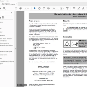 Ditch Witch JT30 Tier 4 DrillLok système Manuel d'utilisation PDF