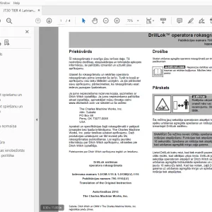 Ditch Witch JT30 Tier 4 DrillLok operatora rokasgrāmata PDF