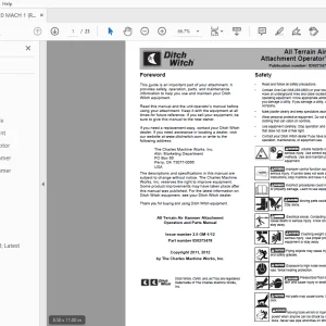Ditch Witch JT4020 MACH 1/All Terrain Operator’s Manual ID0273478 PDF