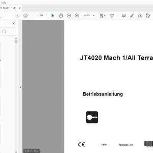Ditch Witch JT4020 Mach 1/All Terrain Betriebsanleitung 053-1111 PDF