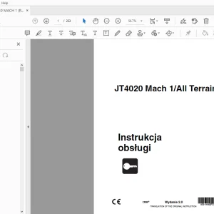 Ditch Witch JT4020 Mach 1/All Terrain Instrukcja obsługi  PDF