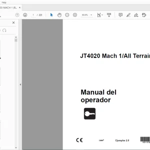 Ditch Witch JT4020 Mach 1/All Terrain Manual del operador PDF
