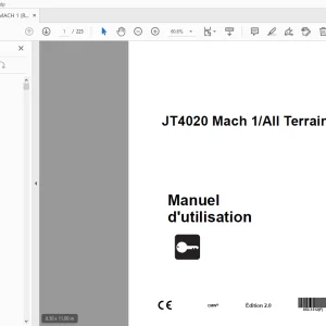 Ditch Witch JT4020 Mach 1/All Terrain Manuel d'utilisation PDF