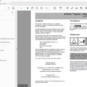Ditch Witch JT60 DrillLok System Käyttäjän käsikirja 790-1107 PDF