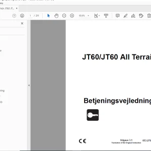 Ditch Witch JT60/JT60 All Terrain Betjeningsvejledning 053-2764 PDF