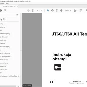 Ditch Witch JT60 / JT60 All Terrain Instrukcja obsługi 053-2938 PDF (Polish)
