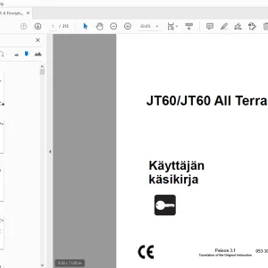 Ditch Witch JT60/JT60 All Terrain Käyttäjän käsikirja 053-3080 PDF