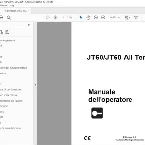 Ditch Witch JT60 / JT60 All Terrain Manuale dell'operatore 053-2812(I) PDF