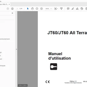 Ditch Witch JT60/JT60 All Terrain Manuel d'utilisation 053-2760 PDF