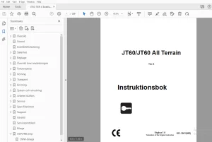 Ditch Witch JT60/JT60 All Terrain Tier 4 Instruktionsbok 053-3061 PDF