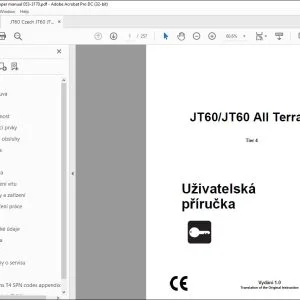 Ditch Witch JT60  JT60 All Terrain Tier 4 Uživatelská příručka 053-3170(CZ) PDF