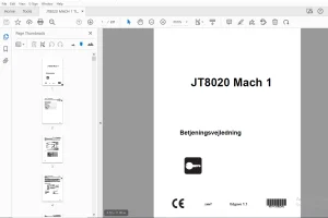 Ditch Witch JT8020 Mach 1 Betjeningsvejledning 053-1358 (DA) PDF