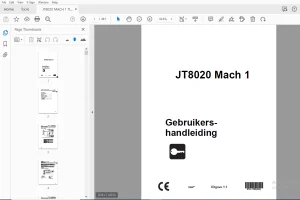 Ditch Witch JT8020 Mach 1 Gebruikershandleiding 053-1183 PDF