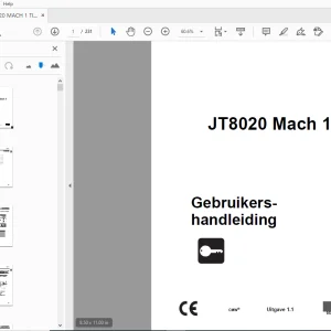 Ditch Witch JT8020 Mach 1 Gebruikershandleiding 053-1183 PDF