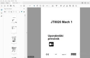 Ditch Witch JT8020 Mach 1 Uporabniški priročnik 053-1080 PDF