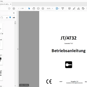 Ditch Witch JT/AT32 Cummins 4.5 Betriebsanleitung 053-3314 (G) PDF
