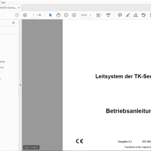 Ditch Witch Leitsystem der TK-Serie Betriebsanleitung 053-2607 PDF