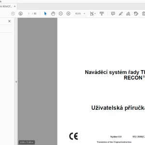 Ditch Witch Naváděcí systém řady TK RECON Uživatelská příručka PDF