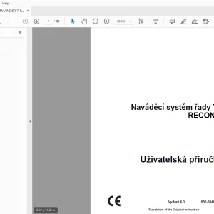Ditch Witch Naváděcí systém řady TK RECON Uživatelská příručka PDF