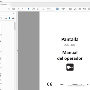 Ditch Witch Pantalla JT/AT32 y JT/AT40 Manual del operador PDF