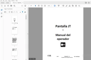 Ditch Witch Pantalla JT IFM Manual de Operación 053-10050 PDF