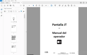 Ditch Witch Pantalla JT IFM Manual del operador 053-10050 PDF