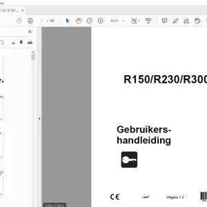Ditch Witch R150/R230/R300 Gebruikershandleiding 053-1316 PDF