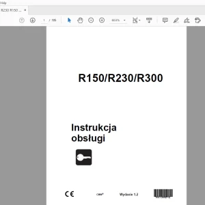 Ditch Witch R150/R230/R300 Instrukcja obsługi 053-1209 PDF